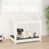 VIDAXL Hundebett Weiß 71x55x70 Cm Massivholz Kiefer -Hundefutter Geschäft 8720287207009 m en hd 1 600x600
