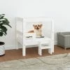 VIDAXL Hundebett Weiß 55,5x53,5x60 Cm Massivholz Kiefer -Hundefutter Geschäft 8720287208655 m en hd 1 600x600