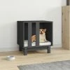 VIDAXL Hundehütte Grau 50x40x52 Cm Massivholz Kiefer -Hundefutter Geschäft 8720845519650 m en hd 1 600x600