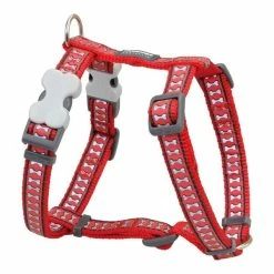 Hundegeschirr Red Dingo Knochen Reflektierend 46-76 Cm Rot