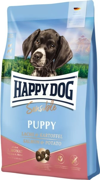 HAPPY DOG HD Sensi Puppy Lachs+Kart 10kg 3 HAPPY DOG HD Sensi Puppy Lachs+Kart 10kg