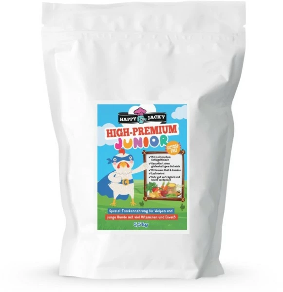 Happy Jacky HapJack "High Premium-Junior" Welpen-Trockennahrung High 3 Happy Jacky HapJack "High Premium-Junior" Welpen-Trockennahrung High