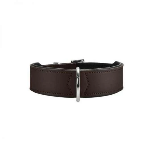 Hunter Halsband Basic 50 Nickel, Hals 35-43 Cm - Braun
