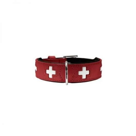 Hunter Halsband Swiss Nickel, Rot - Gr.60