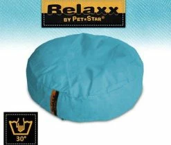 Pet-Star RELAXX Kissen - Rund, 70 Cm - Hellblau