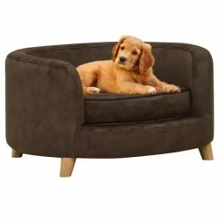 VIDAXL Hundesofa Braun 69x69x36 Cm Plüsch