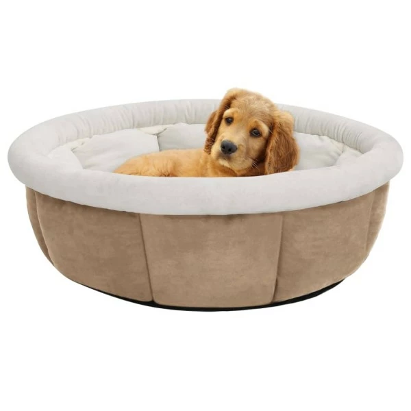 VIDAXL Hundebett 59x59x24 Cm Beige 3 VIDAXL Hundebett 59x59x24 Cm Beige