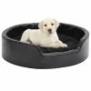 VIDAXL Hundebett Schwarz 69x59x19 Cm Plüsch Und Kunstleder -Hundefutter Geschäft VXL8720286430835 m en hd 1 600x600