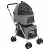 VIDAXL Hundewagen Für 2 Hunde Faltbar Grau 83x48x97 Cm Oxford-Gewebe -Hundefutter Geschäft VXL8720845735272 a en hd 1 600x600